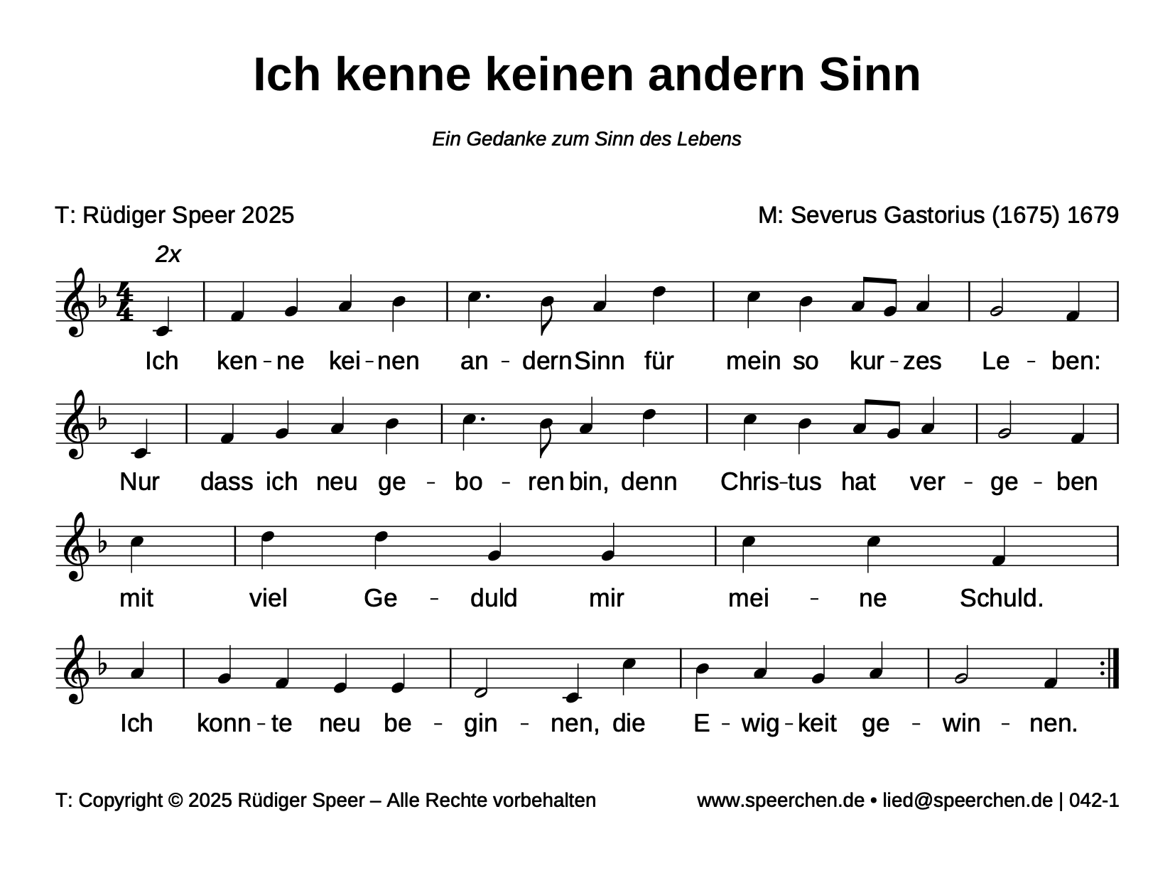 Noten mit Text